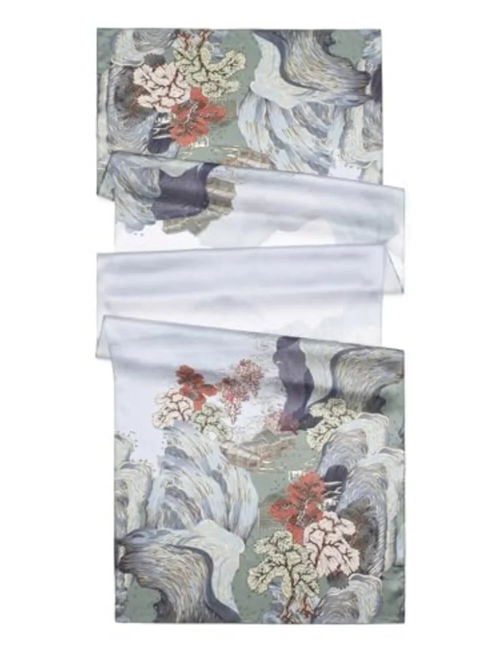 100% Mulberry Silk Floral Scarf Shawl Wrap 70